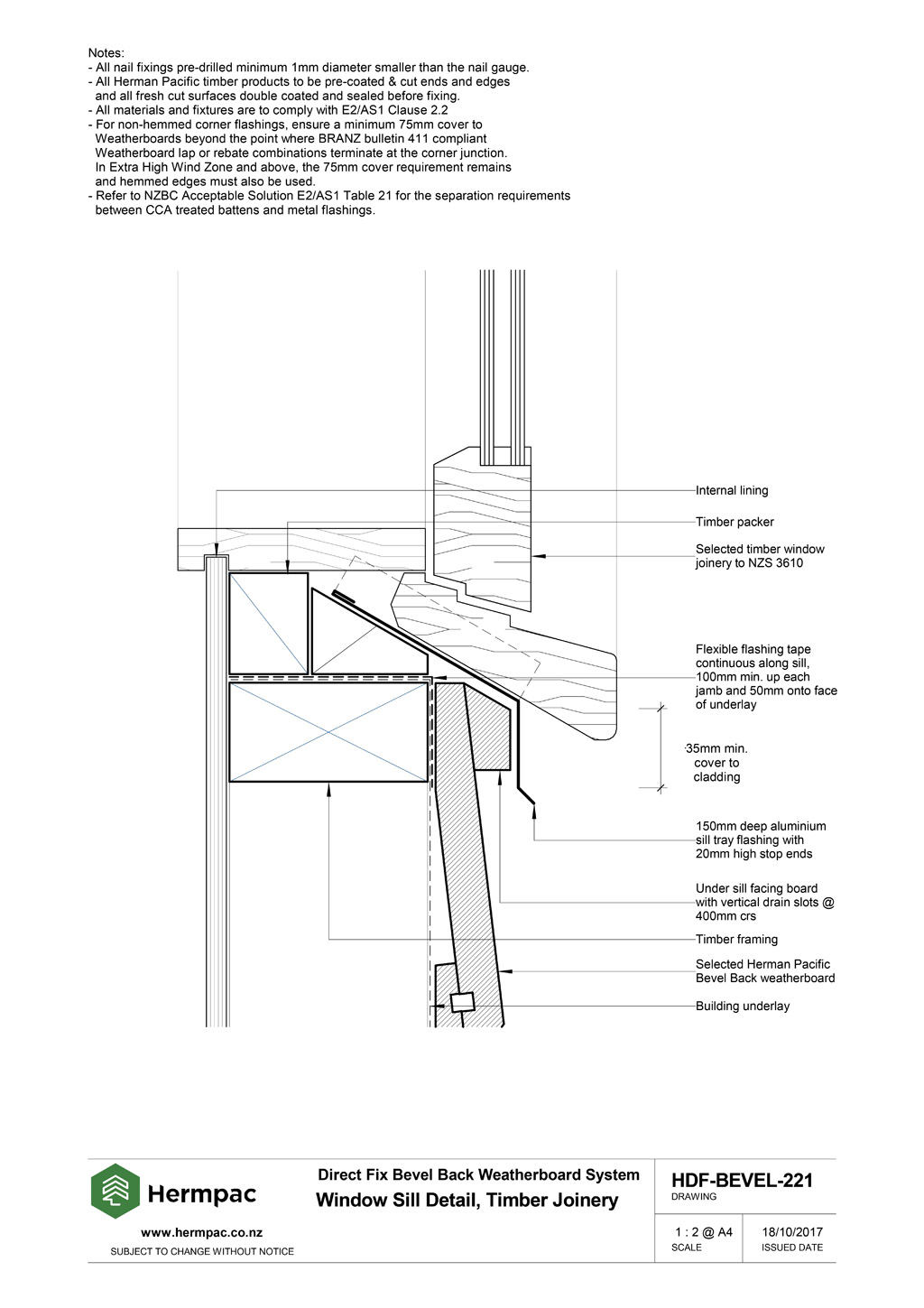 Hermpac Limited Construction Drawings