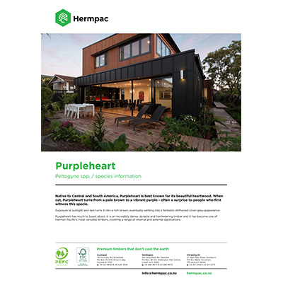 Purpleheart Specie Data Sheet