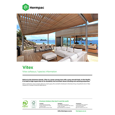 Vitex Specie Data Sheet