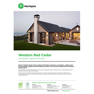 Western Red Cedar Specie Data Sheet
