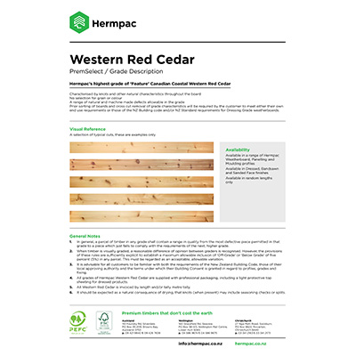 Western Red Cedar PremSelect