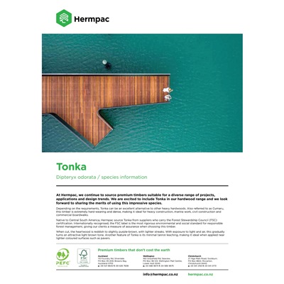 Tonka Specie Data Sheet