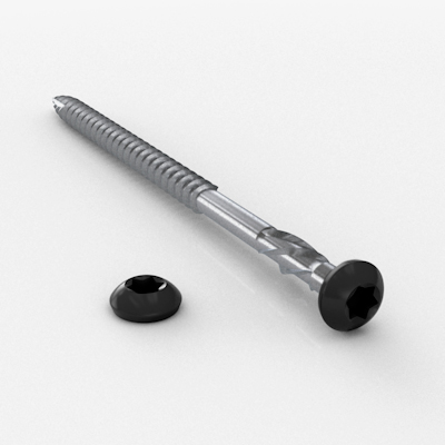 Black Stainless Steel Starcap (for Weatherboards)